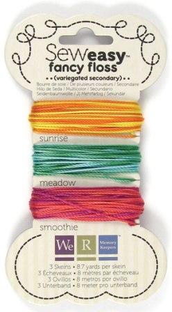 We R Memory Keepers Sew Easy Fancy Floss Secondary VARIEGATED -  (26 yards)