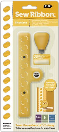 We R Memory Keepers Sew Ribbon Tool & Stencil - SHOELACE