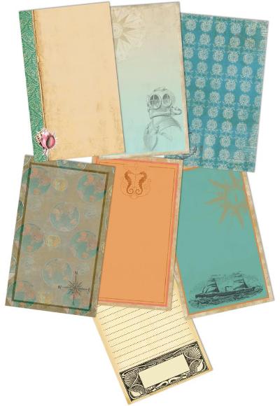 7Gypsies Maritime Double-Sided Journal Cards 3