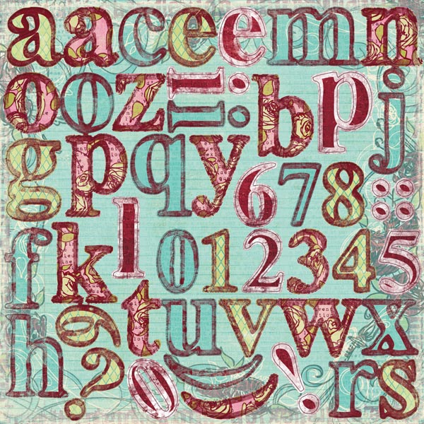 Prima Angelique Chipboard Monograms (810009)