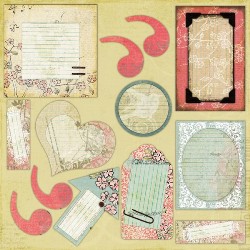 Prima Tea and Silk Chipboard Journal Shapes