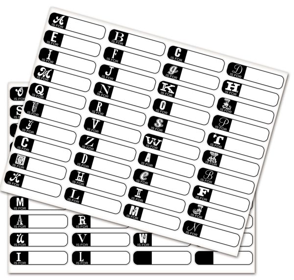 Prima TheGoods Alphabet Cardstock Stickers  830137