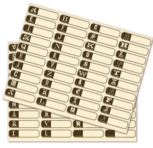 Prima TheGoods Alphabet Cardstock Stickers  (830144)