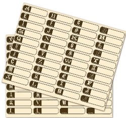 Prima TheGoods Alphabet Cardstock Stickers  (830144)
