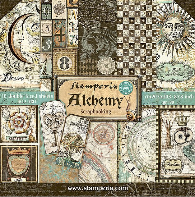 Stamperia 8x8 Paper Packs - ALCHEMY