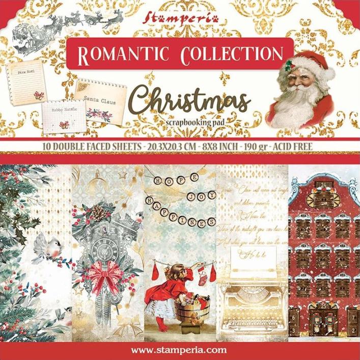 Stamperia 8x8 Paper Packs - Romantic Christmas