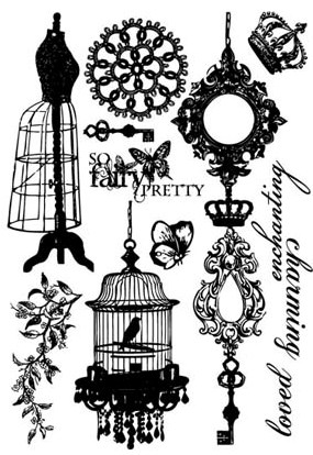 Prima Fairy Belle Cling Stamps  (50248)