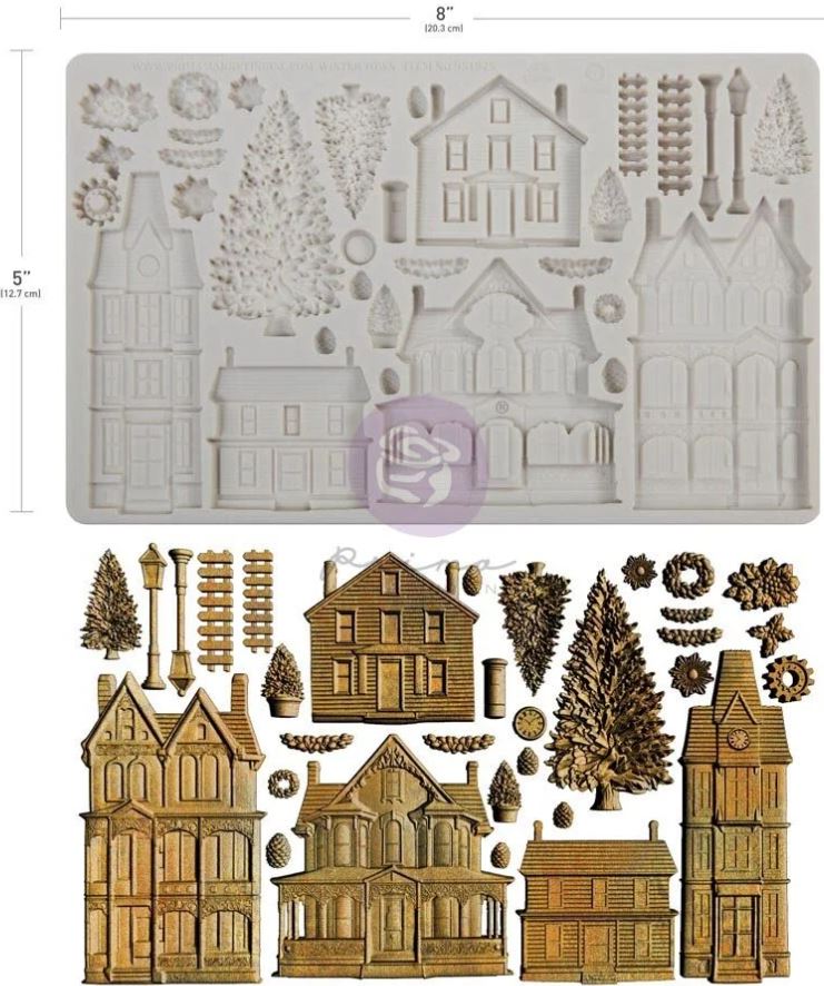Finnabair Winter Town 5x8 Inch Decor Moulds (951825) 