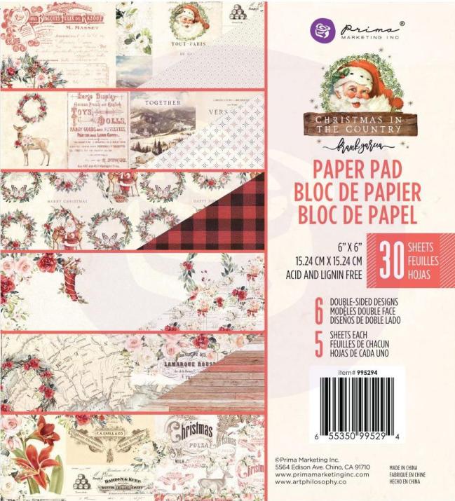 Prima Christmas in the Country Flower Embellishments 25th 642549