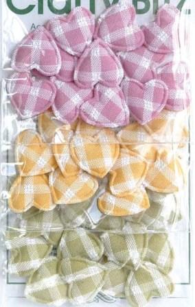 CBz Embellishment Packs - Checked Small Hearts (AB16)