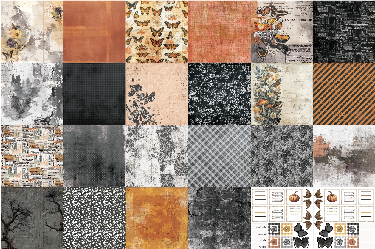Arden Creative Wicked Woods 12x12 Inch Paper Pad 