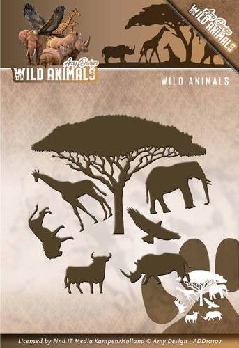 Amy Design Wild Animals Craft Dies - Wild Animals
