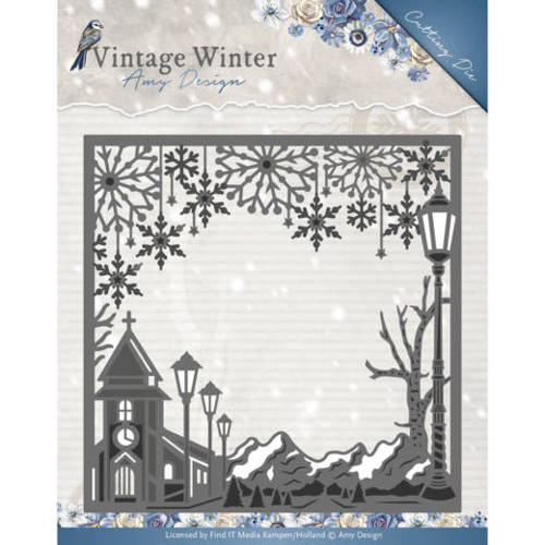 Amy Design Vintage Winter - Village Frame Square (ADD10120)