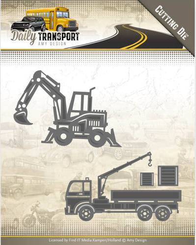Dies - Amy Design - Daily Transport - Construction Vehicles (ADD10133)
