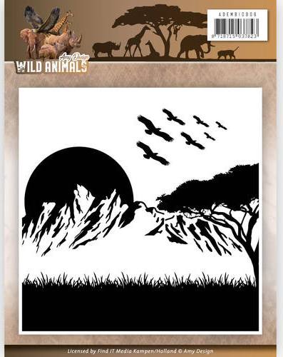 Amy Design Wild Animals Embossing Folder 