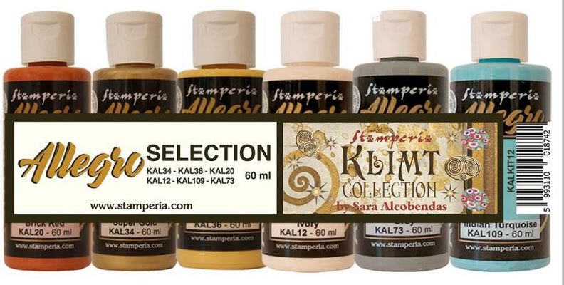 Stamperia Allegro Paint Set - Klimt (KALKIT12)