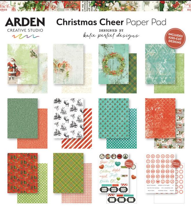 Arden Creative Christmas Cheer 6x8 Inch Paper Pad