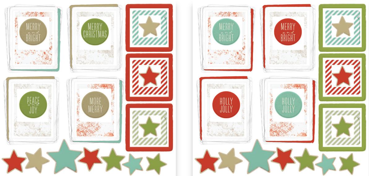 Arden Creative Christmas Cheer Ephemera Pack Frame (56pcs) (ACSEP0014)