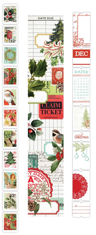 Arden Creative Christmas Cheer Ephemera Rolls (3pcs) by Katie Pertiet (ACSER0002)