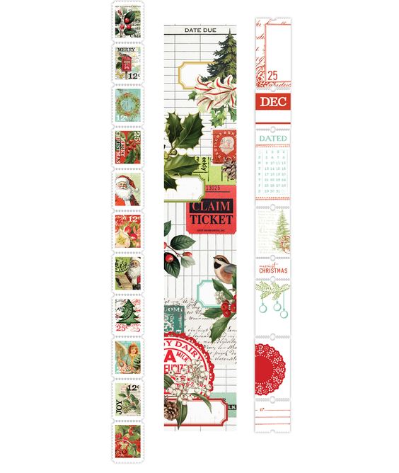 Arden Creative Christmas Cheer Ephemera Rolls (3pcs) by Katie Pertiet (ACSER0002)