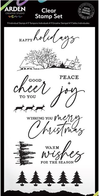 Arden Creative 4x8 Inch Clear Stamp Set - Cardmaker Essentials by Katie Pertiet (ACSCS0033)