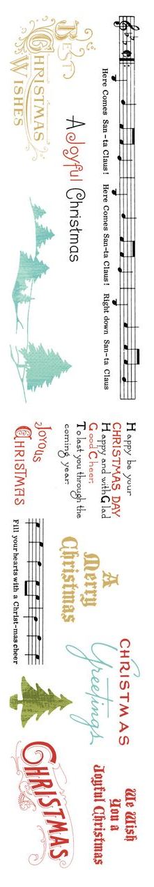Arden Creative Christmas Cheer Kiss-Cut PET Tape Sentiment (5cmx5m)