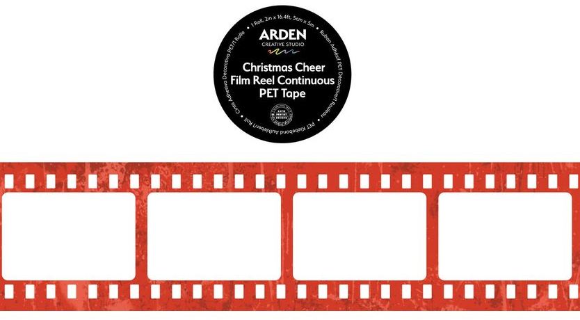 Arden Creative Christmas Cheer PET Tape Film Reel Continuous (5cmx5m) 