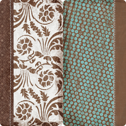 Dream Street Papers Art Nouveau  Rectangle Die-Cuts