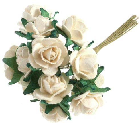 Flowers - Small Open Rose CREAM (BB1495CM)