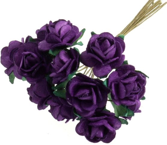 Flowers - Small Open Rose VIOLET (B1495VI )