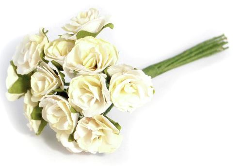Flowers - Sonia Spray Rose 18mm - CREAM/WHITE (B1635CM/WHT)