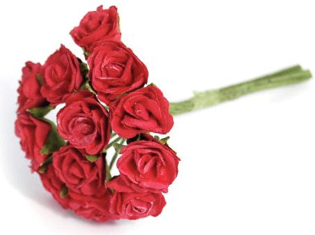 Flowers - Sonia Spray Rose 18mm - RED (B1635RE )