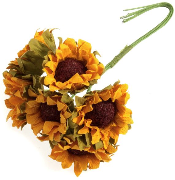Sun Flowers: ORANGE/GREEN (B2137OR)