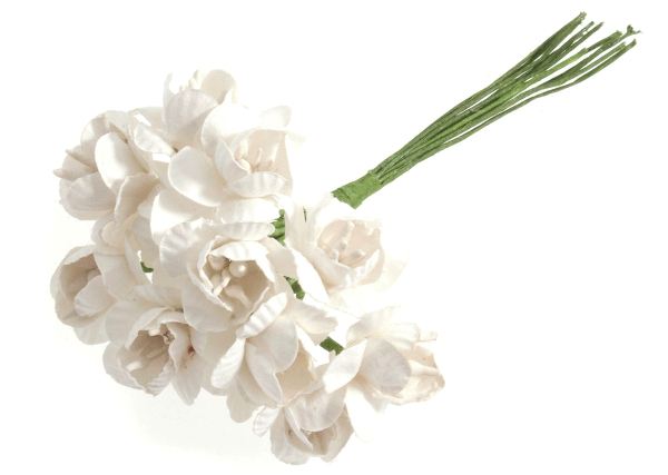 Spray Blossoms 18mm - WHITE (B2150WHT)