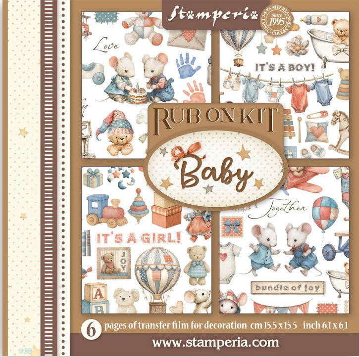 Stamperia Baby Rub-On 6,1