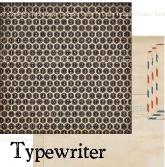 Basic Grey Clippings - Typewriter