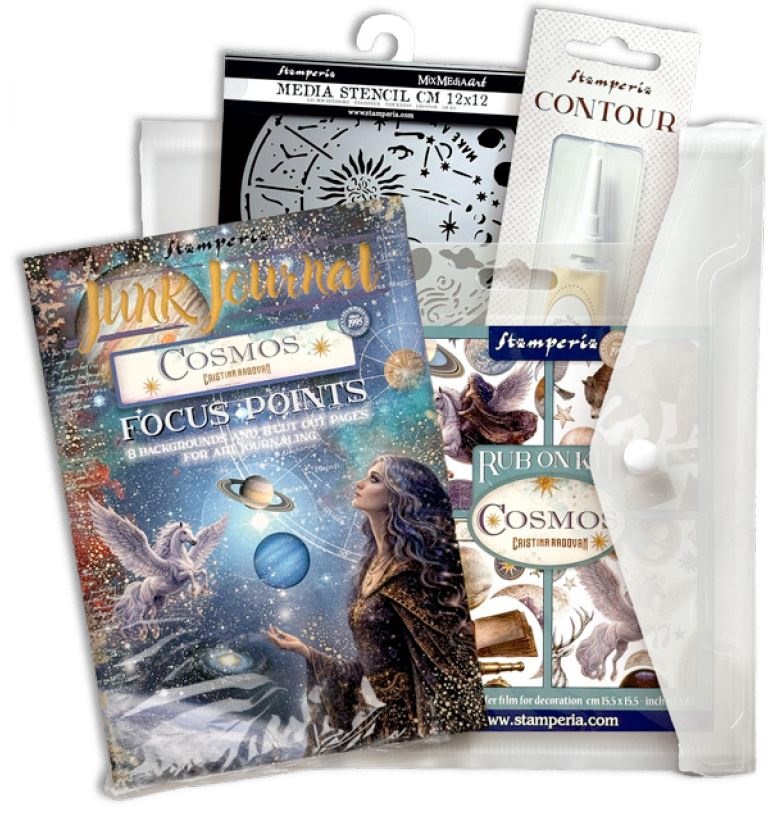 Stamperia Cosmos Art Journaling Selection Small by Vicky Papaioannou (BJF001) 