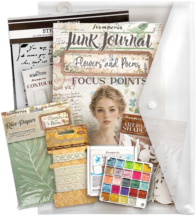 Stamperia Flowers and Poems Art Journaling Selection by Vicky Papaioannou (BJS004) 