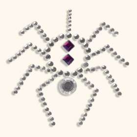 Basic Grey Bling It - Rhinestones Spider (silver)