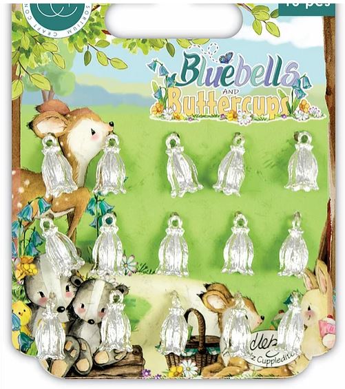 Craft Consortium Bluebells and Buttercups Charms - Bluebells