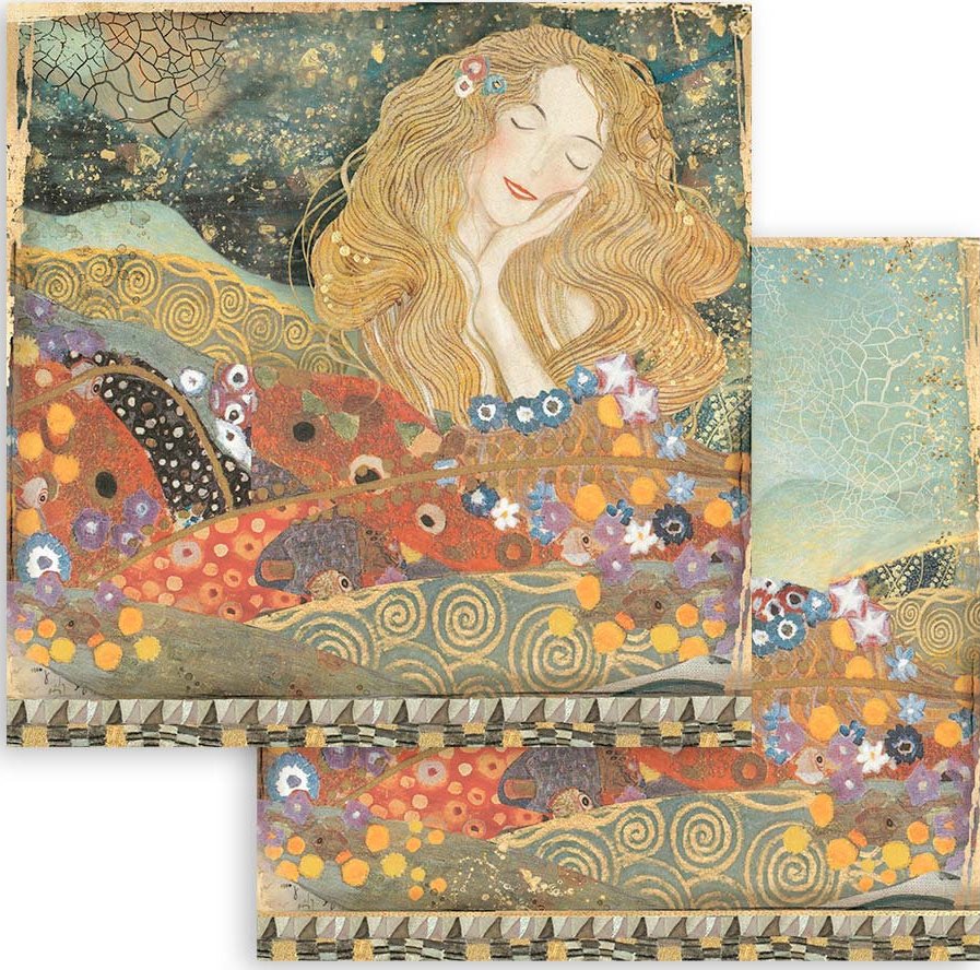 Stamperia Double-Sided Paper - Klimt from the Beethoven Frieze (SBB834)