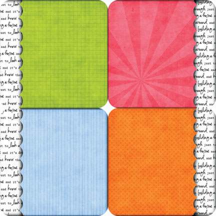 DSP Birdie Bits Square Die-Cuts (Double-sided)