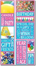 Photo Banner Stickers - Birthday