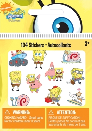 Disney Bitty Bits Stickers - Sponge Bob (Pack of 104)