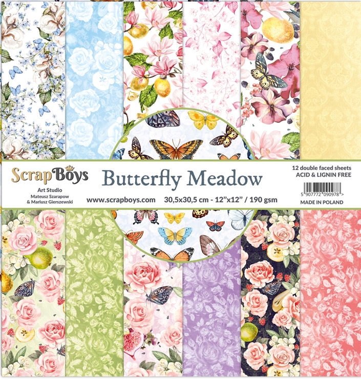 Scrap Boy Butterfly Meadow Collection Pack 