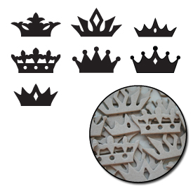 Maya Road Mini Chipboard - Crowns