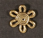 Flower1 Eyelets - Gold (6 petals)