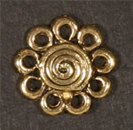 Flower2 Eyelets - Gold (9 Petals)