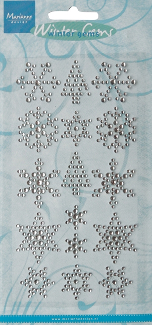 Marianne Design Decorations - Rhinestones Snowflakes & Trees  (CA3107)