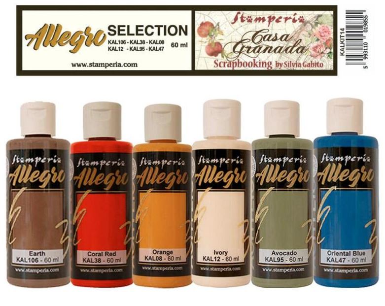 Stamperia Allegro Paint 60 Ml Bianco: Acrilico Lucido Per Decorazione E Hobby